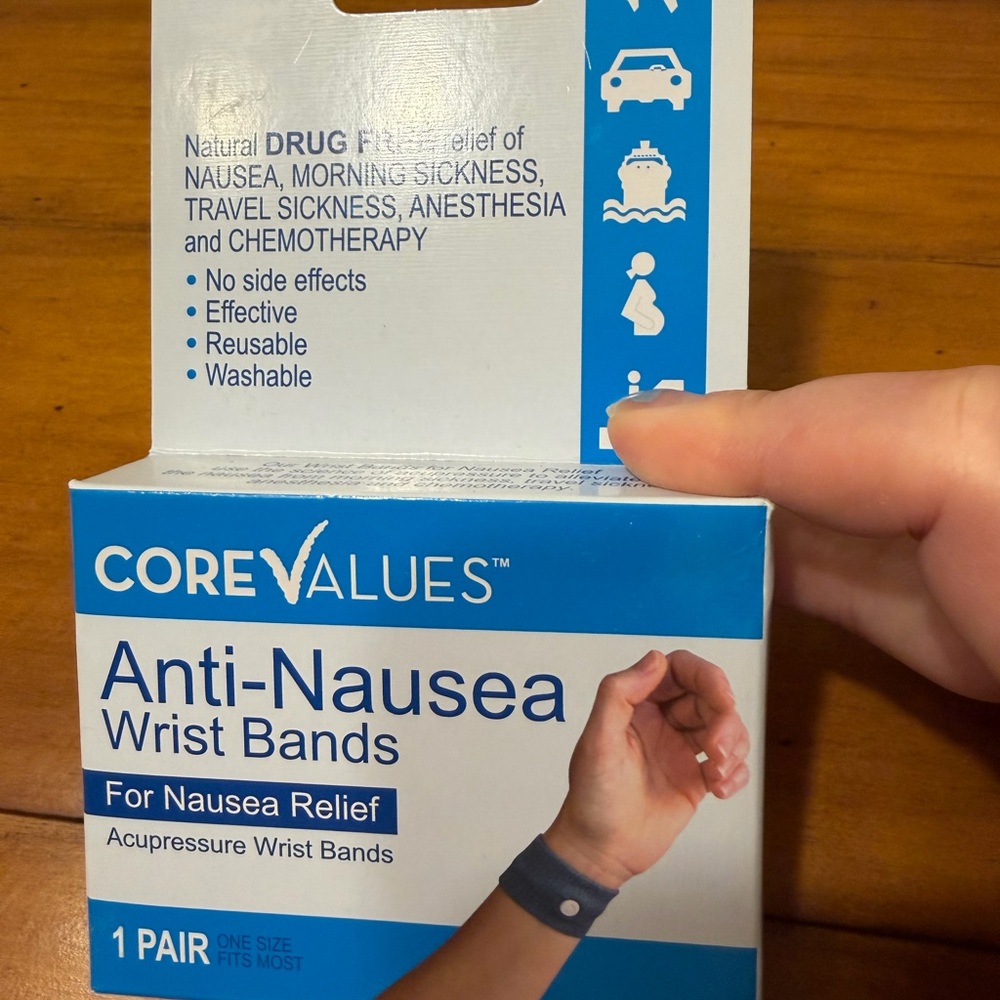 Anti-Nausea Wrist Bands - 1 Pair
